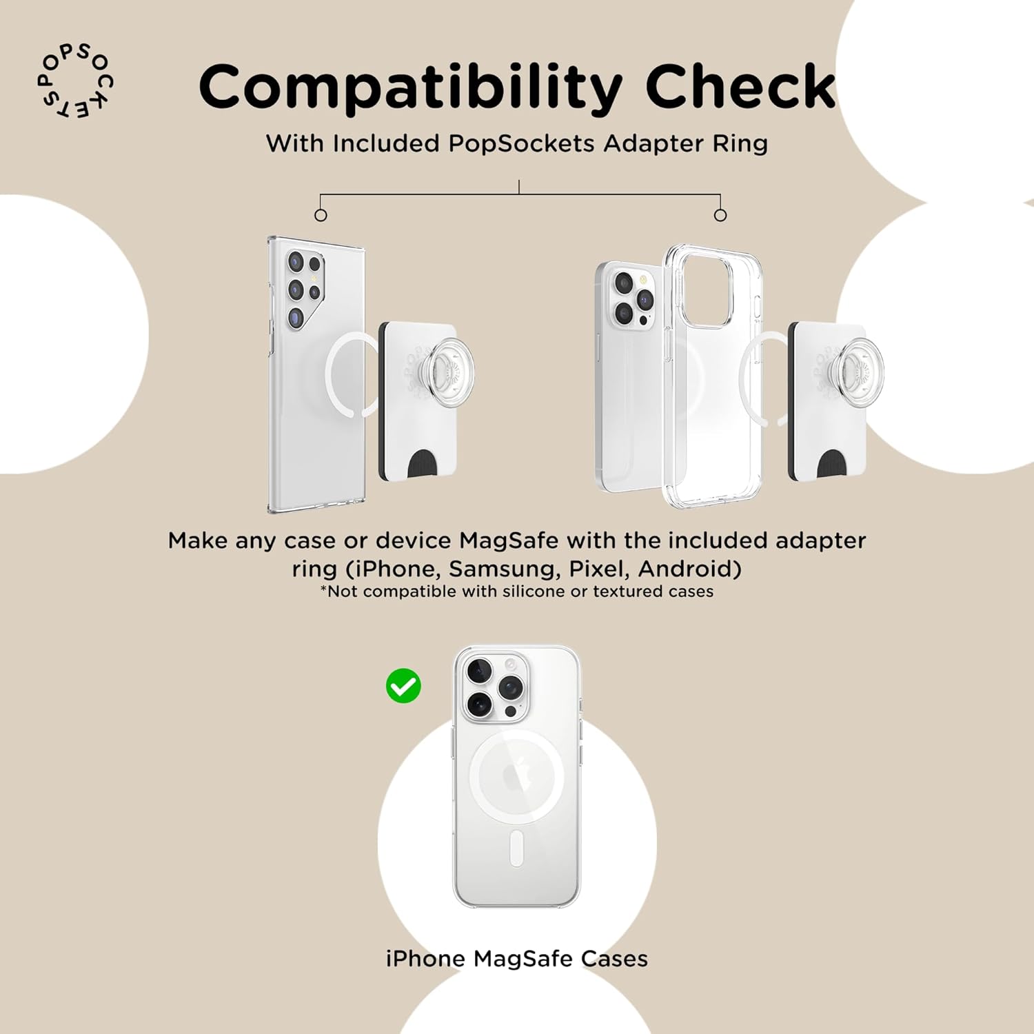 PopSockets Phone Wallet for MagSafe & Samsung