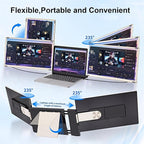 CIDETTY Laptop Screen Extender – 15.6” FHD Triple Portable Monitor