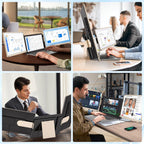CIDETTY Laptop Screen Extender – 15.6” FHD Triple Portable Monitor