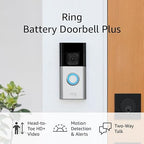 Ring Battery Doorbell Plus with Two-Way Talk