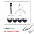 Cordless Hair Clipper Kit with Guide Combs