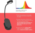 USB-C Rechargeable Clip-On Reading Light – Adjustable Brightness