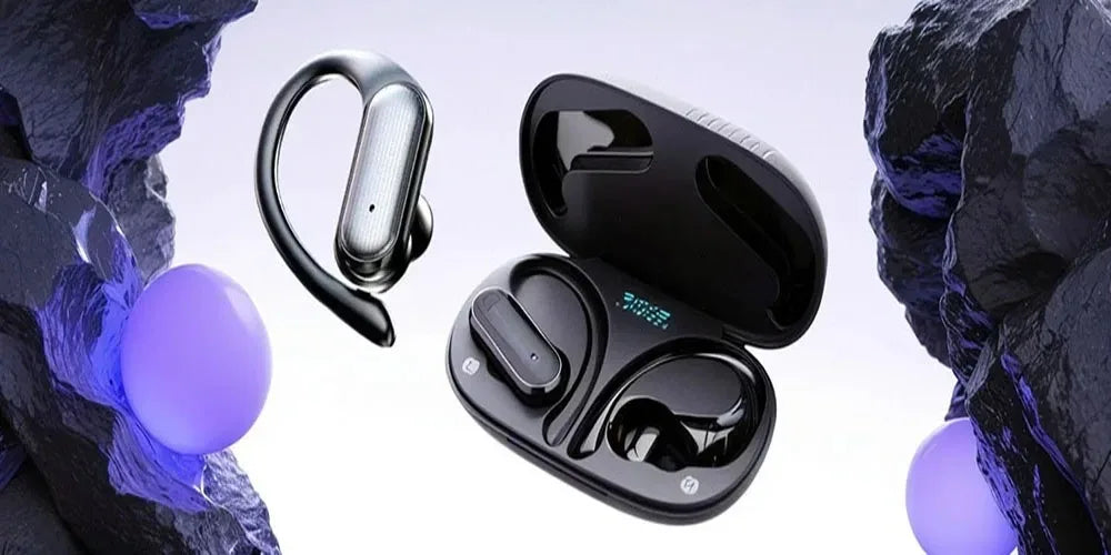 Open-Ear Bluetooth Earbuds with Charging Case