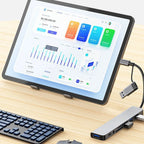 8 in 2 USB +Type C HUB Docking Station with 3.5mm Audio Jack and  Micro SD Card Reader