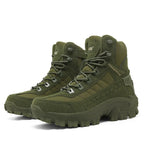 Men's Large Size Outdoor Training Camping Tactical Boots Anti-slip Wear-resistant Mountain Climbing Military Boots Breathable...
