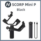 FeiyuTech Scorp Mini-P Kit 3 Axis Smartphone Gimbal, AI Tracker, Fill Light, for iPhone 16 Pro Max and Android Stabilizer