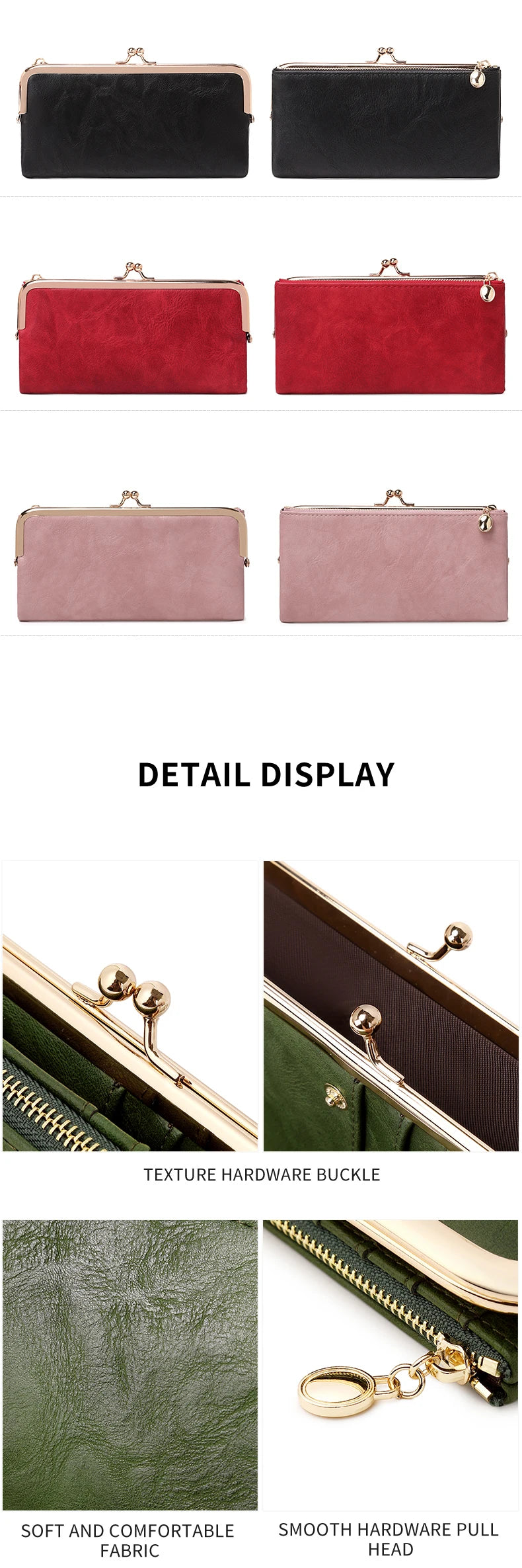 Vintage Kiss-Lock Women’s Wallet & Card Organizer