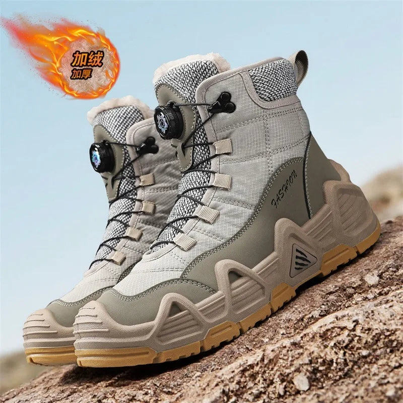 Men's Ultralight Tactical Desert Boots Outdoor Hiking Shoes Rugged Non-Slip Sole for Multi-Terrain Trekking Sport Activities