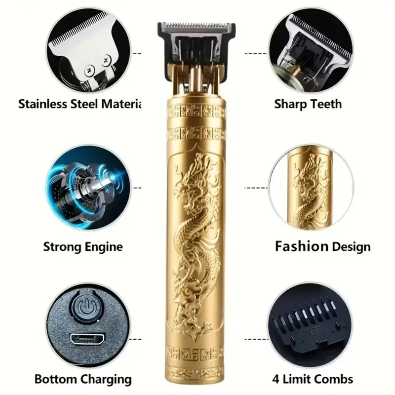 Cordless Hair Clipper Kit with Guide Combs