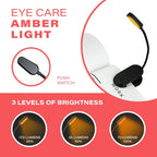 USB-C Rechargeable Clip-On Reading Light – Adjustable Brightness