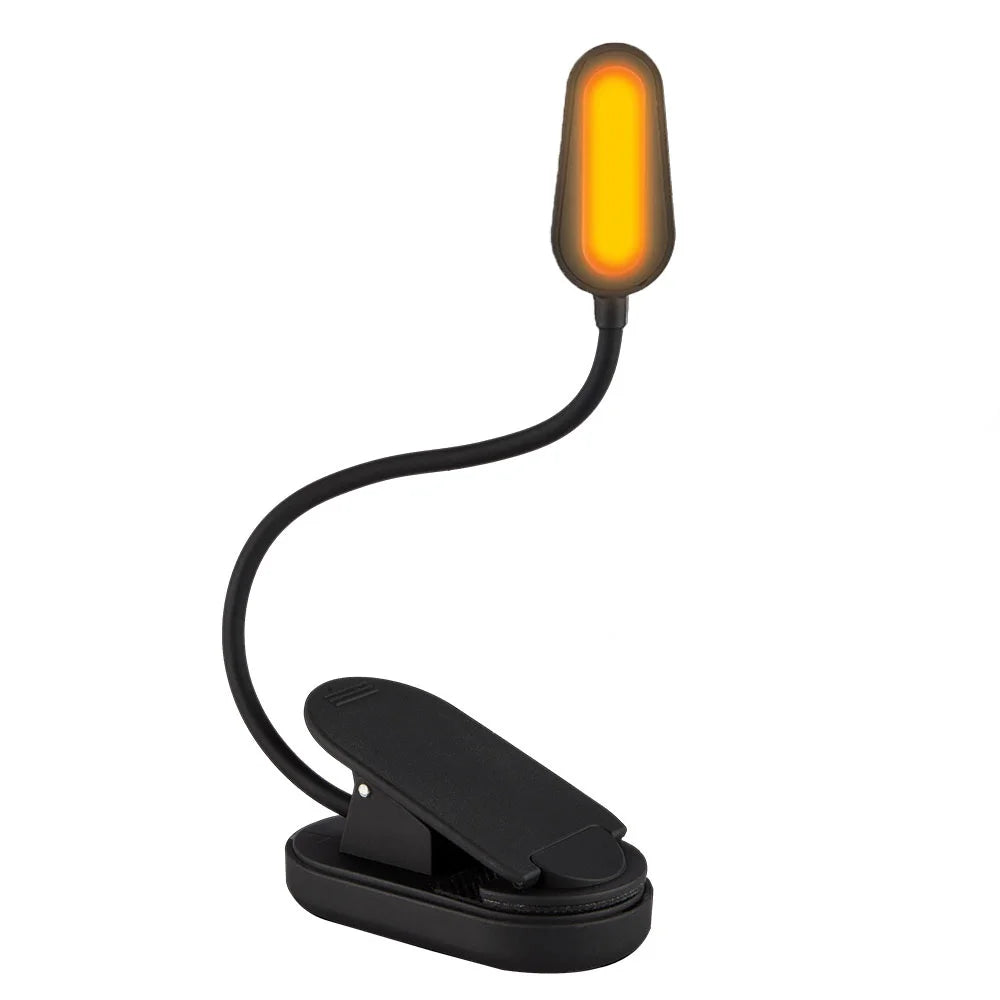 USB-C Rechargeable Clip-On Reading Light – Adjustable Brightness