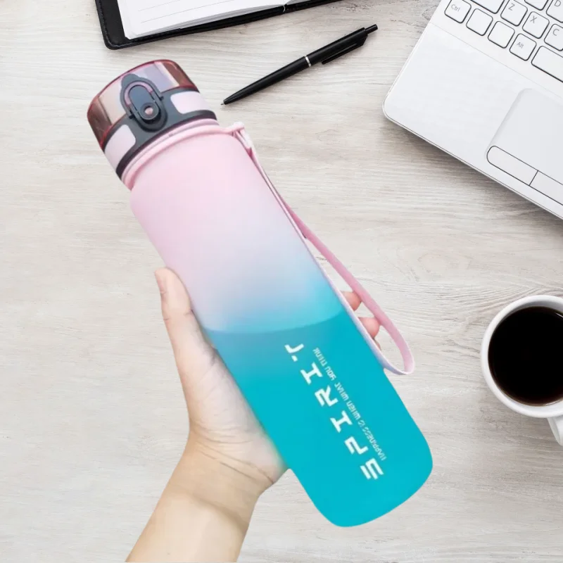 Leak-Resistant Gradient Sports Water Bottle