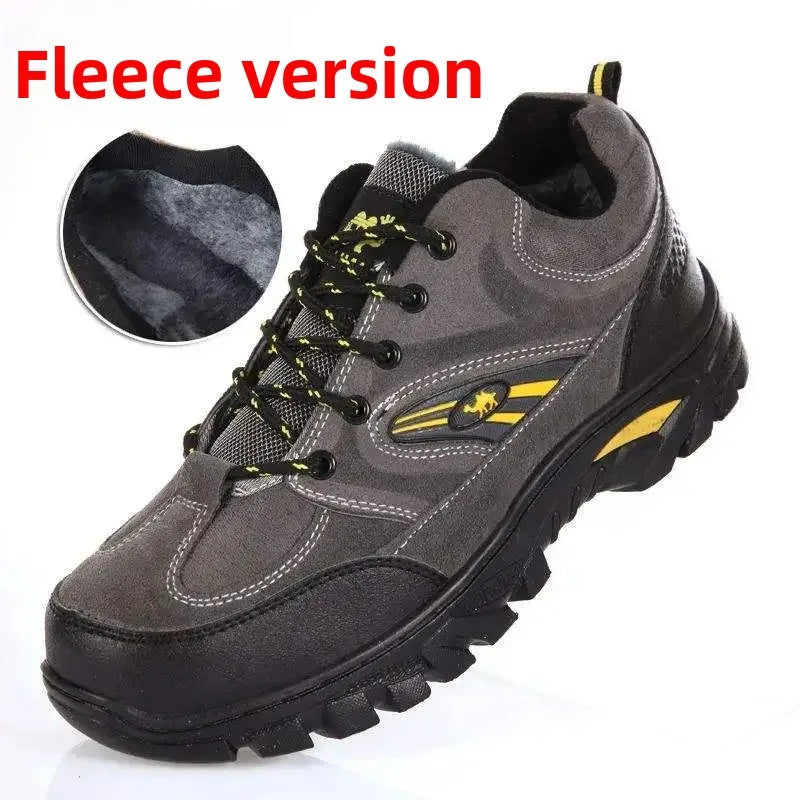 Men’s Warm Fleece-Lined Outdoor Ankle Boots