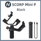 FeiyuTech Scorp Mini-P Kit 3 Axis Smartphone Gimbal, AI Tracker, Fill Light, for iPhone 16 Pro Max and Android Stabilizer