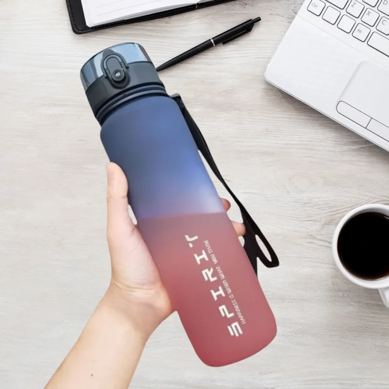 Leak-Resistant Gradient Sports Water Bottle