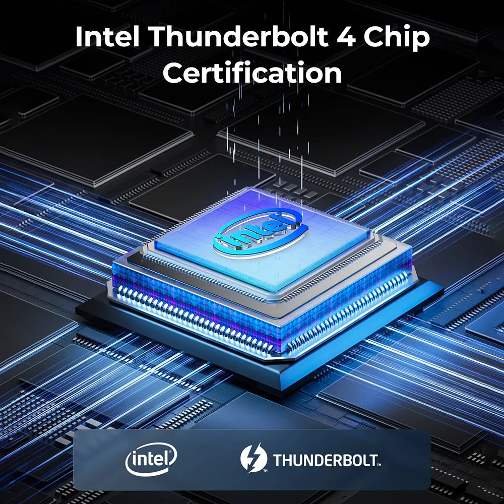 ORICO Thunderbolt 4 40Gbps USB Type-C Docking Station with HDMI-Compatible/Card Reader/RJ45