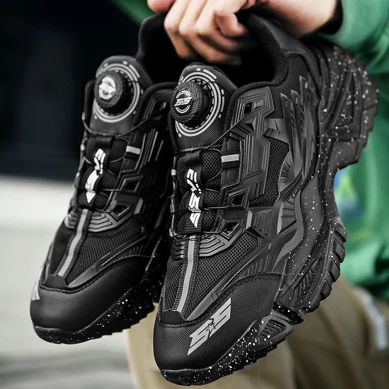 New Rotary Buckle Men's Trendy Sneakers Chunky Men Running Shoes Women Thick Bottom Jogging Footwear Couple Street Shoes
