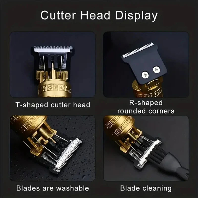 Cordless Hair Clipper Kit with Guide Combs