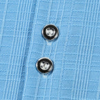 Men’s Textured Short-Sleeve Button-Up Shirt