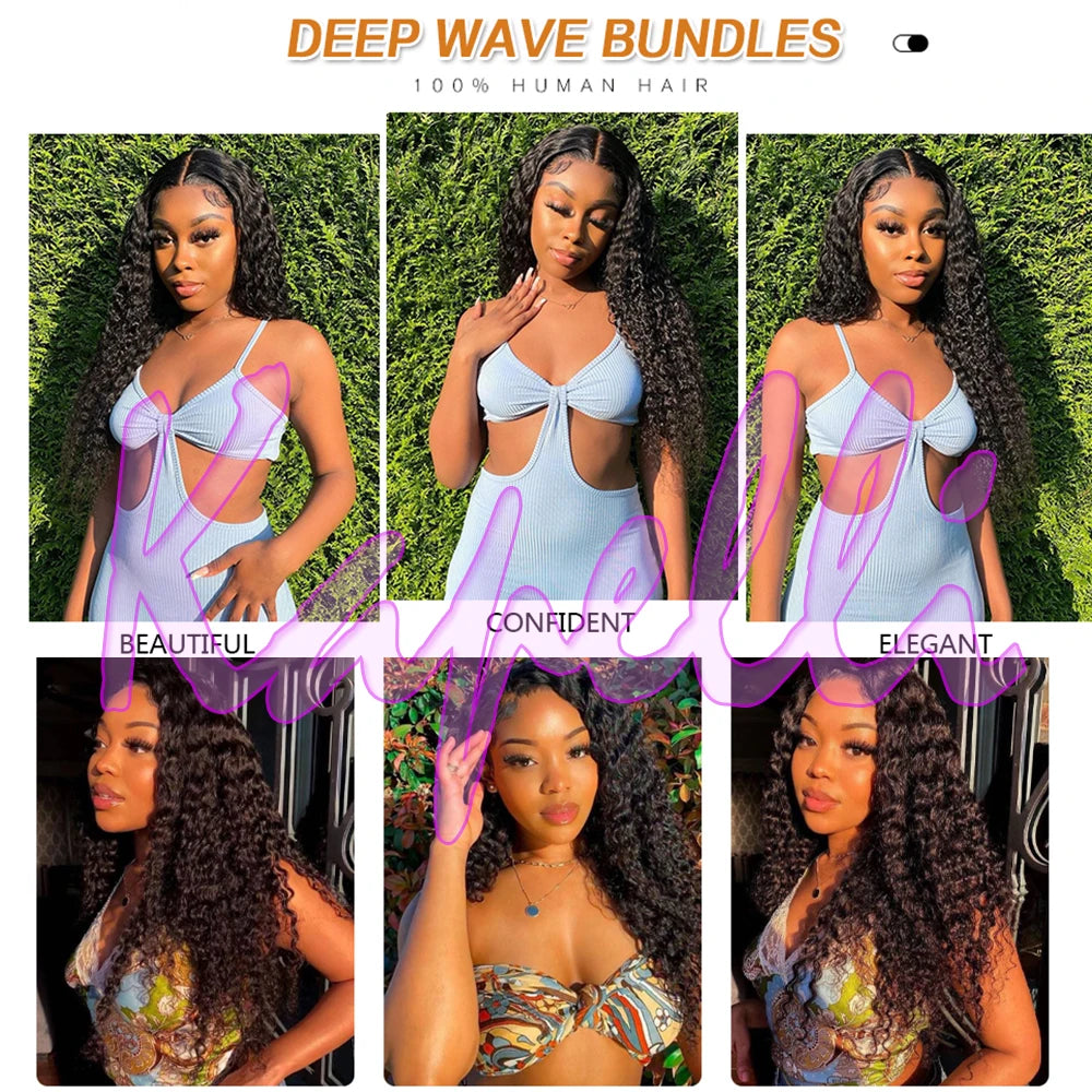 Burmese Curly Hair Bundles with Closure 4x4 13x4 Frontal Deep Wave Bundles Virgin Human Hair Vietnamese Raw Human Hair Extension