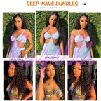 Burmese Curly Hair Bundles with Closure 4x4 13x4 Frontal Deep Wave Bundles Virgin Human Hair Vietnamese Raw Human Hair Extension