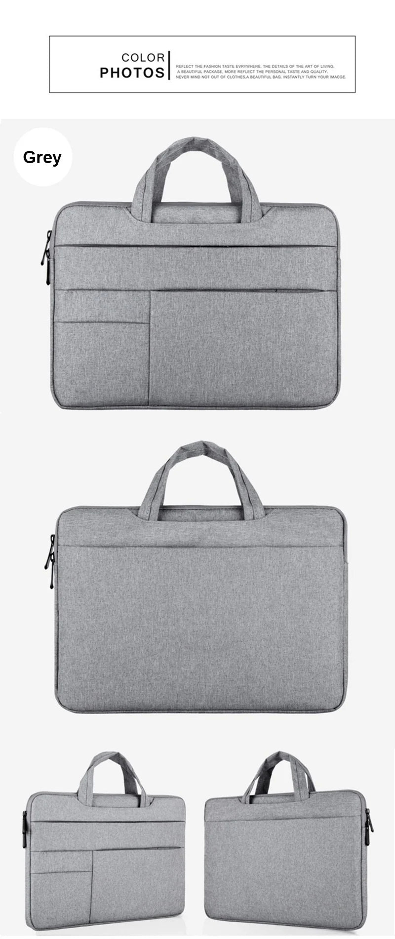 Water-Resistant Laptop Sleeve & Organizer Carrying Bag