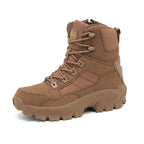 Large Size High Top Outdoor Tactical Boots for Men New Style Field Boots Anti Slip Flight Boots Mining Work Boots Shoes