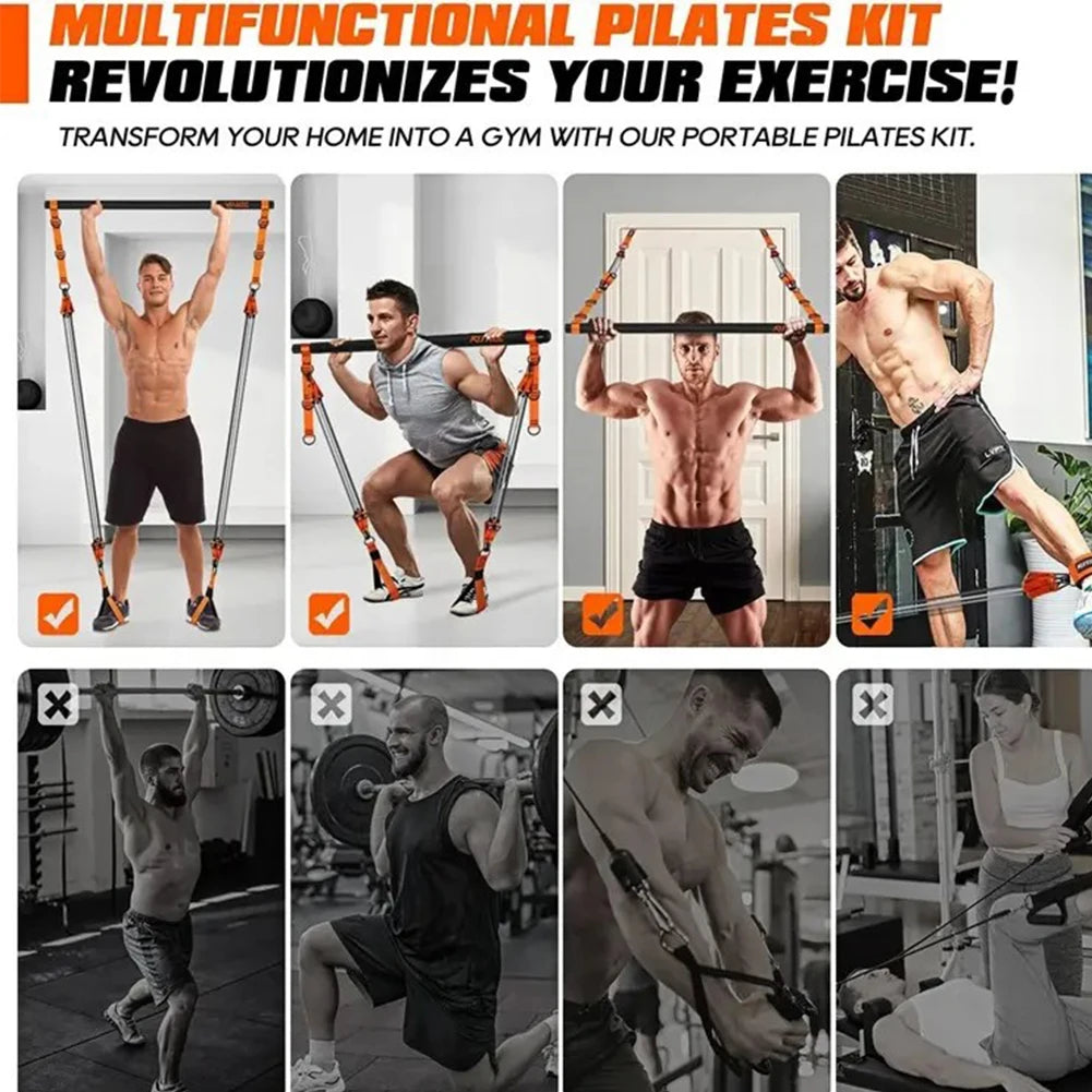 Pilates Bar Kit W/ Resistance Bands