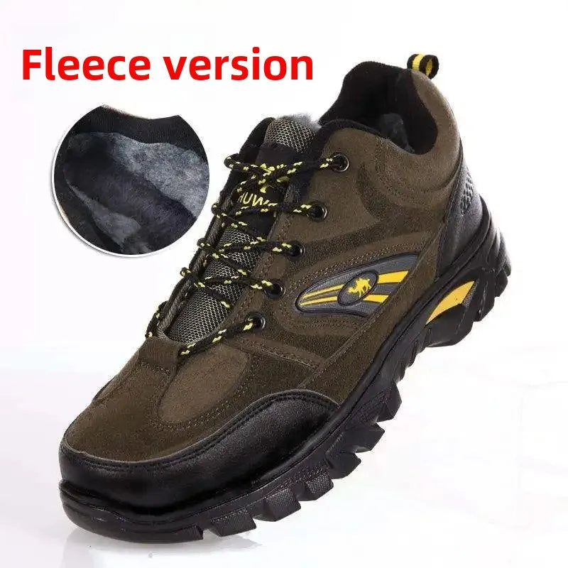 Men’s Warm Fleece-Lined Outdoor Ankle Boots