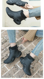 Winter Waterproof Fleece-Lined Rain Boots (Men & Women)