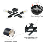 Semi Flush Mount Modern Chandelier Ceiling Light Fixture