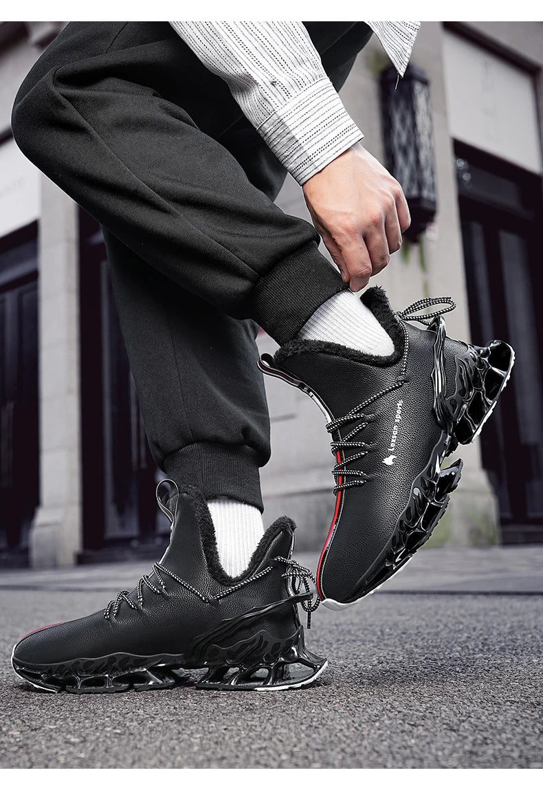 men boots 2024 New Winter Slippers Warm Men Shoes Waterproof Non-Slip Plush Sneakers Male tenis shoes Boots Men Sneakers Winter