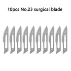 Mini Folding Surgical Knife, Stainless Steel Holder, Plastic Handle, Medical Outdoor Portable Unboxing EDC Knife