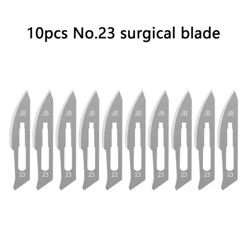 Mini Folding Surgical Knife, Stainless Steel Holder, Plastic Handle, Medical Outdoor Portable Unboxing EDC Knife