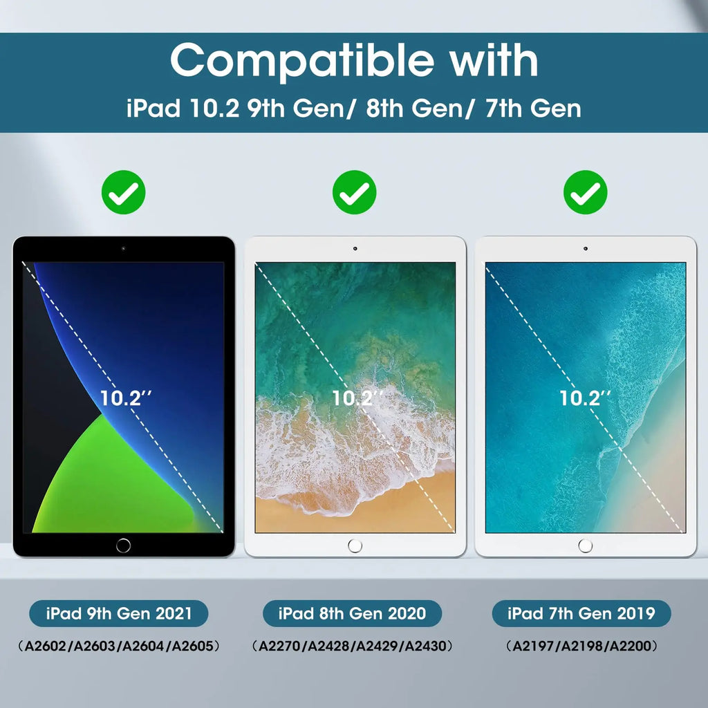 Magnetic Folio Case Compatible with iPad 10.2-Inch (7th/8th/9th Gen)