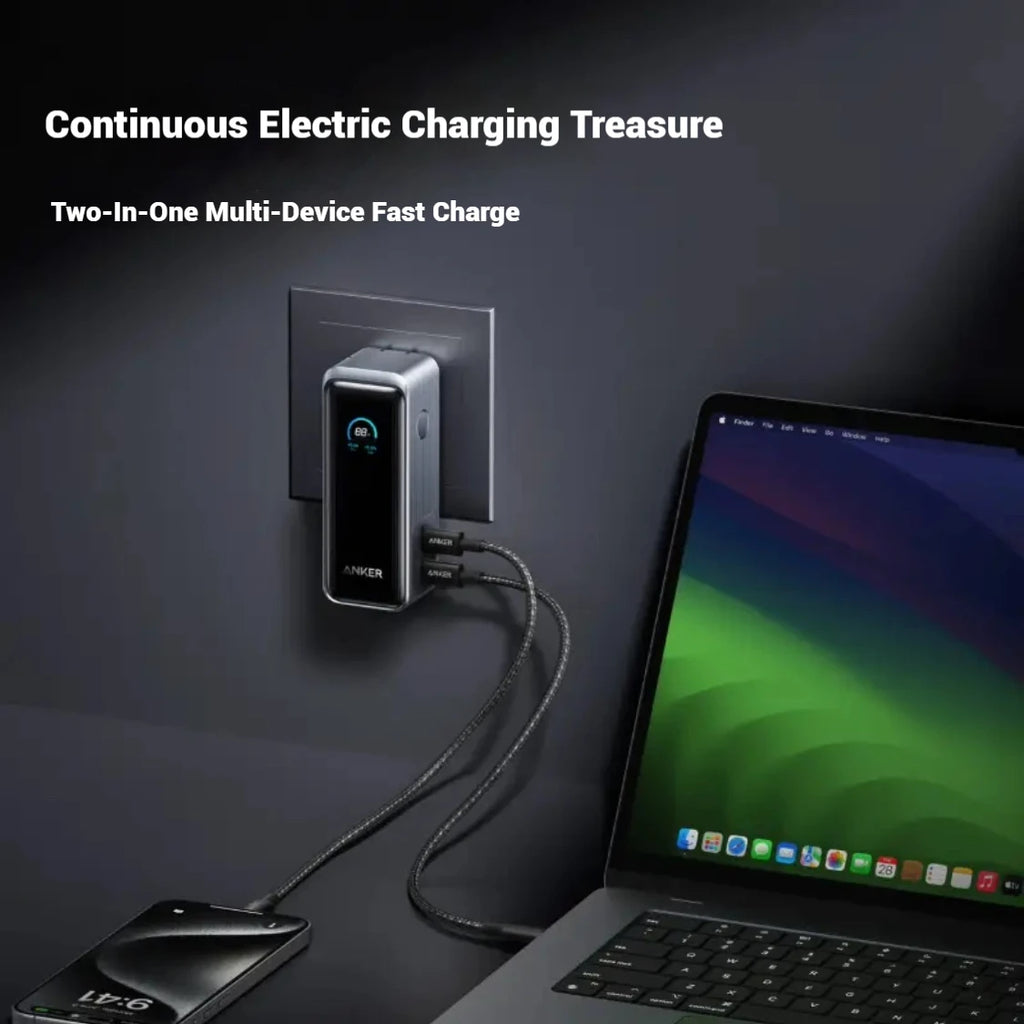 ANKER Prime 2-In-1 Power Bank 65W Portable Charger Fast Charging 9600mAh