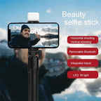 Bluetooth Selfie Stick Tripod with Remote & LED Light