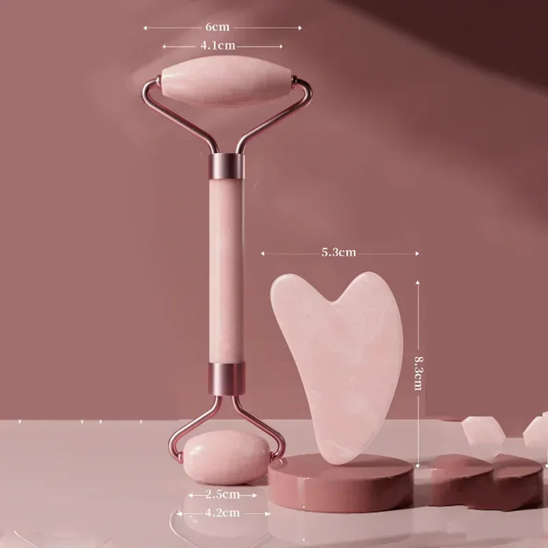 Jade Face Roller & Gua Sha Set