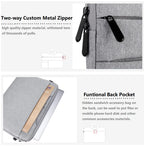 Water-Resistant Laptop Sleeve & Organizer Carrying Bag