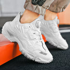 New Rotary Buckle Men's Trendy Sneakers Chunky Men Running Shoes Women Thick Bottom Jogging Footwear Couple Street Shoes