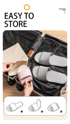 Foldable Travel Slippers: Lightweight EVA Indoor Slides