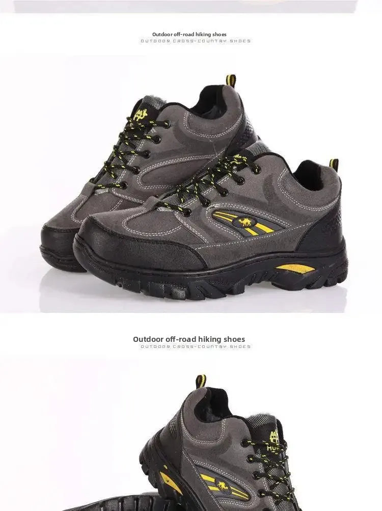 Men’s Warm Fleece-Lined Outdoor Ankle Boots