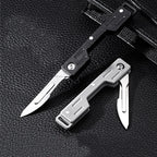 Mini Folding Surgical Knife, Stainless Steel Holder, Plastic Handle, Medical Outdoor Portable Unboxing EDC Knife