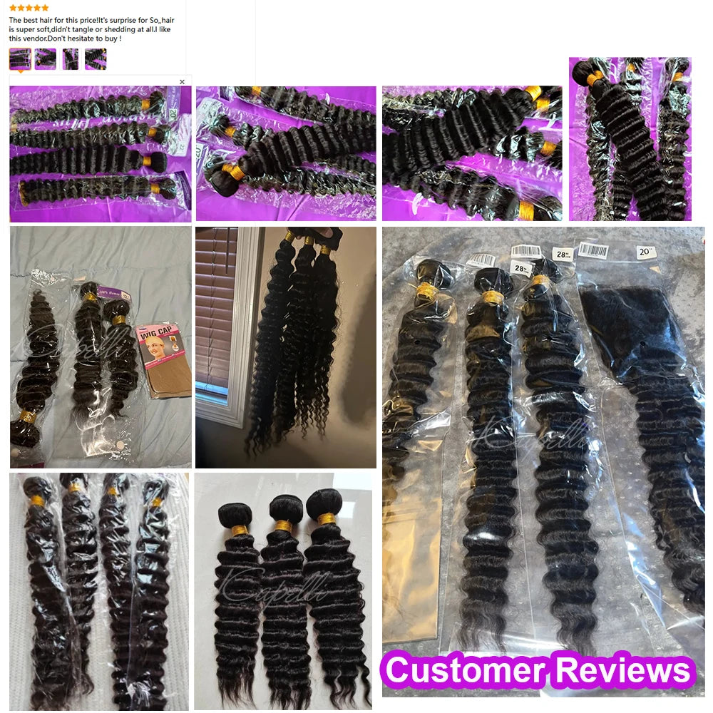Burmese Curly Hair Bundles with Closure 4x4 13x4 Frontal Deep Wave Bundles Virgin Human Hair Vietnamese Raw Human Hair Extension