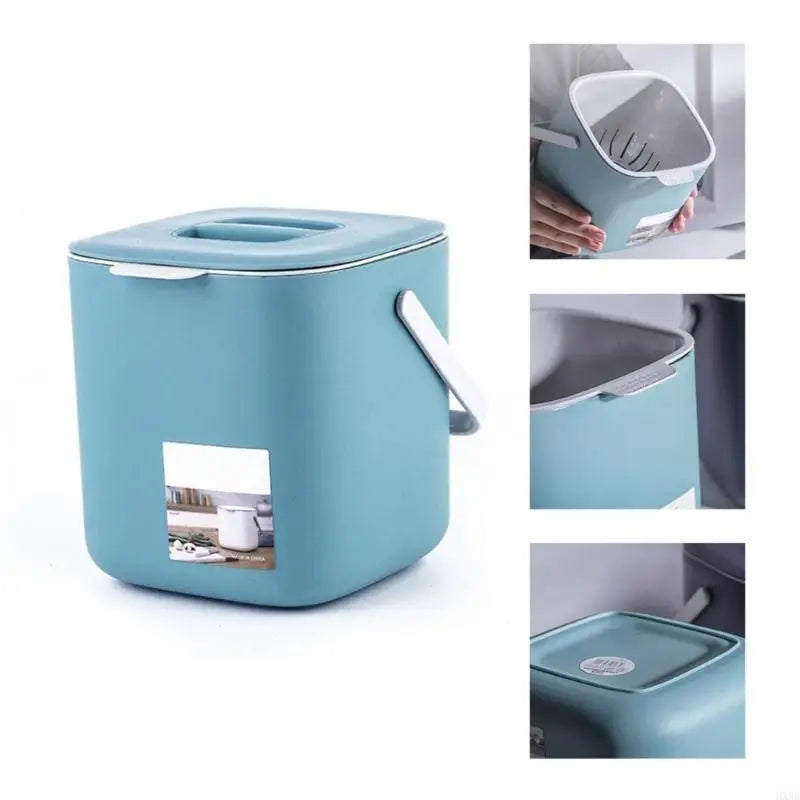 Kitchen Countertop Compost Bin with Lid Odor-Free