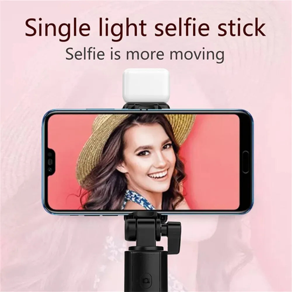 Bluetooth Selfie Stick Tripod with Remote & LED Light