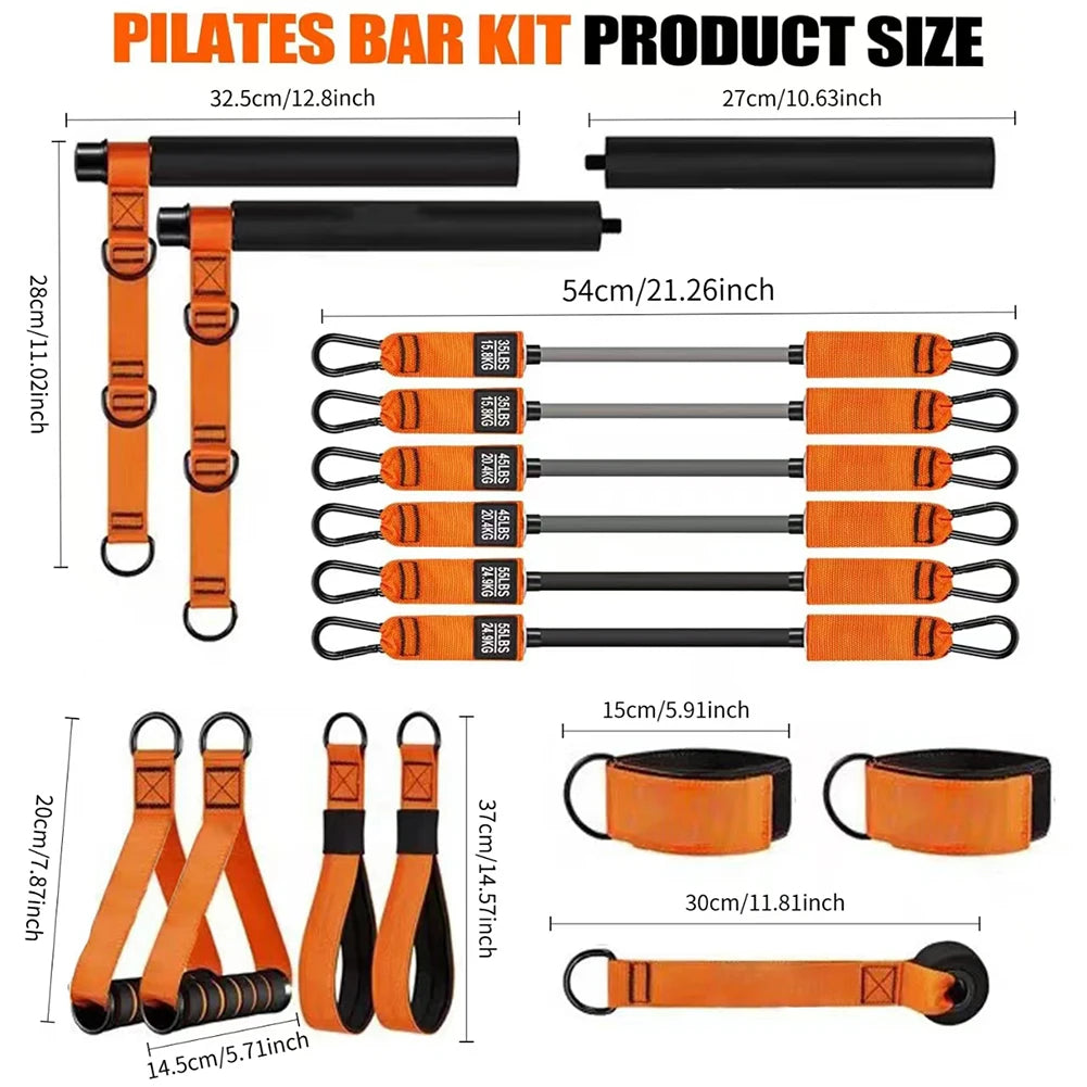 Pilates Bar Kit W/ Resistance Bands