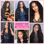300 Density Loose Deep Wave 13x6 Hd Lace Front Human Hair Wig For Women Brazilian Curly Glueless Wigs On Clearance Sale 30 inch