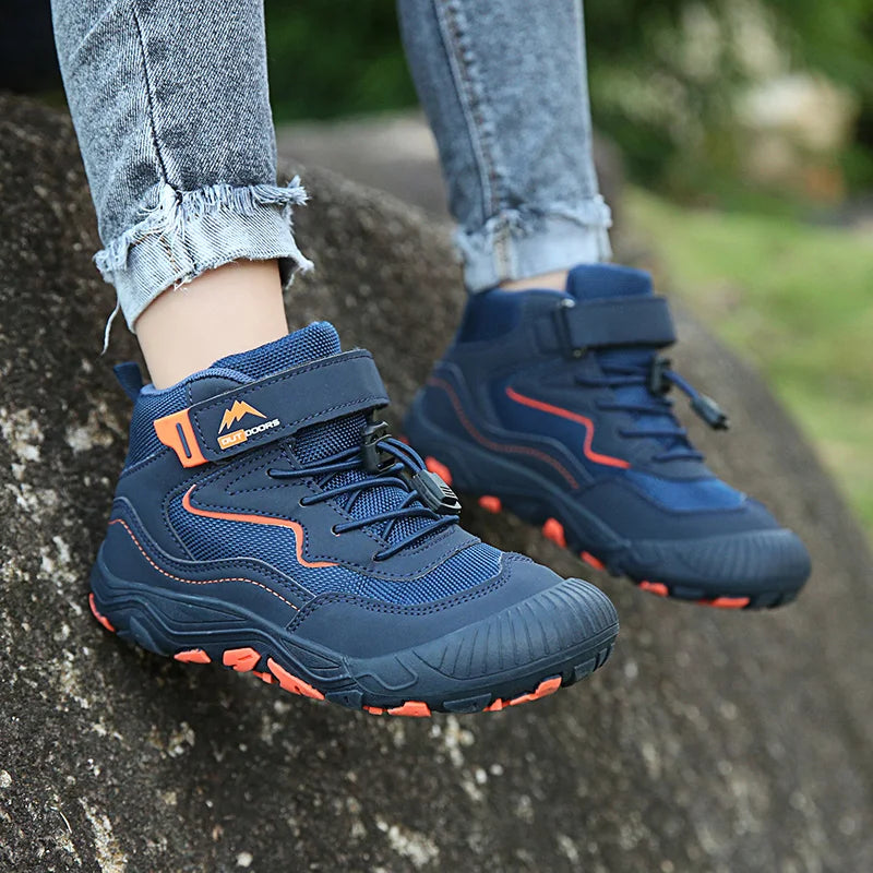 Kids Hiking Boots Toddler Girls Boys Hiking Shoes  Anti-Collision Non-Slip Athletic Outdoor Trekking Boots