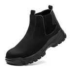 Waterproof Safety Boots Men Indestructible Steel Toe Work Boots Anti-smash Stab-resistant Safety Shoes Biker Botas Para Hombre